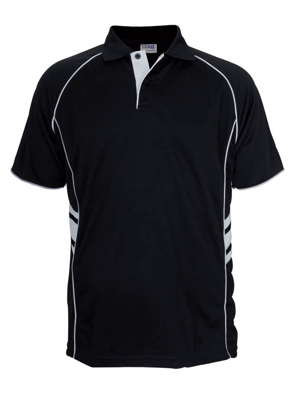 black white,Defender Polo Shirt,Cool Dry, Light weight, Breathable,